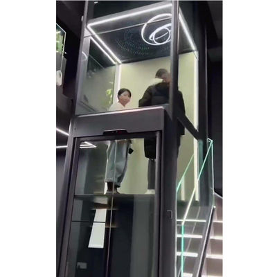 หน้าตาใส Acrylic Door บ้านลิฟท์ 500lbs บ้านลิฟท์ขนาดเล็ก