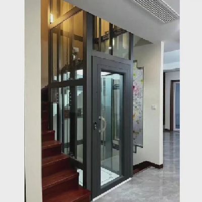 อุตสาหกรรมรู้สึกแรงดึง Home ลิฟท์โดยไม่ต้องห้องเครื่องจักร 400kg บินที่กําหนดเอง