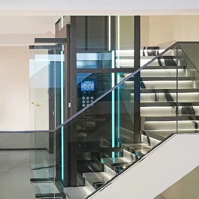 สูงการเดินทางสูงถึง 30 เมตร ลิฟท์บ้านพร้อมเซ็นเซอร์ความปลอดภัย และประตูเลื่อนอัตโนมัติ