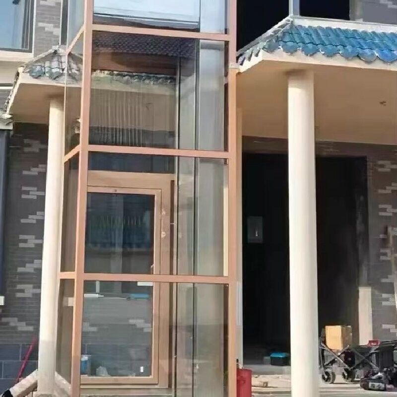 ลิฟต์บ้านไฮดรอลิกสำหรับห้องโดยสารสแตนเลสสตีล 304 – 5 ชั้น, ดีไซน์ไม่ต้องมีบ่อ