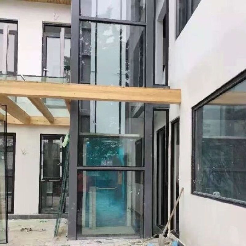 ลิฟต์บ้านไฮดรอลิกแบบ Pitless 5 จุดพร้อมประตูอัตโนมัติ