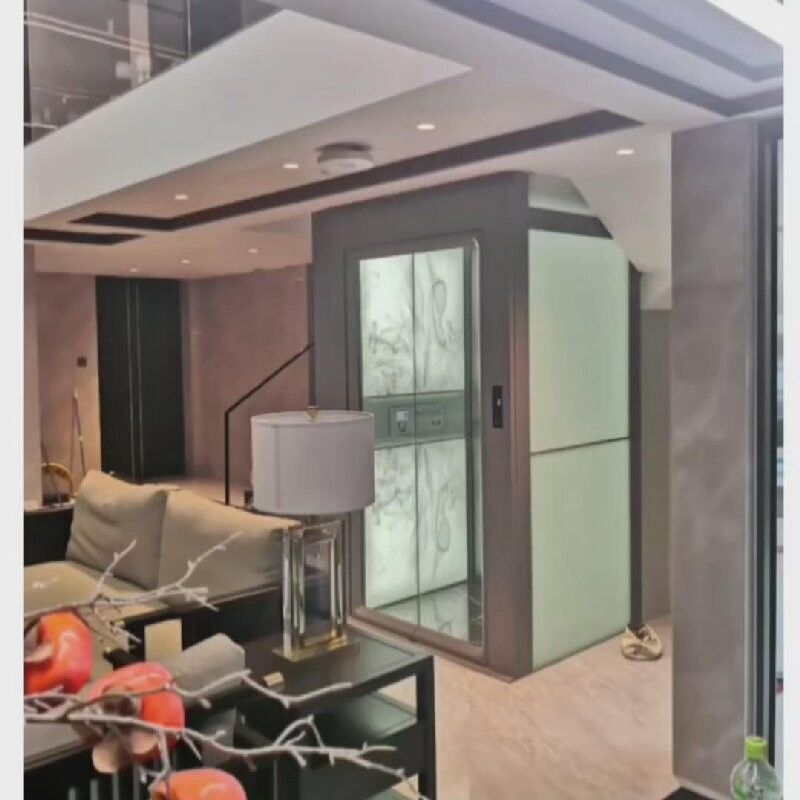 Villa Traction Safe Home Elevator 0.6 M/S แหล่งไฟฟ้าระยะเดียว / สามระยะ